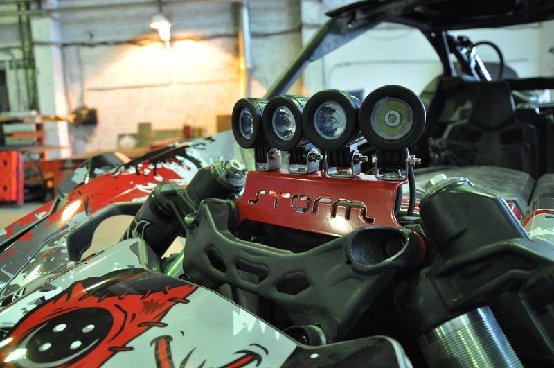 Кронштейн крепления фары на амортизаторы Maverick X3 №5